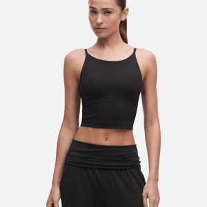 Wunder Under Cropped Tank Top Black | Fragment Clothing