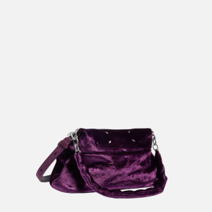 Link Shoulder Bag in Silk Velvet Purple | Fragment Clothing
