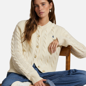 Cable-Knit Wool-Cashmere Cardigan Off White (Copy) | Fragment Clothing