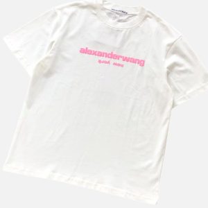 Alexander Wang Mirrored Logo Print Crewneck Tee | Fragment Clothing