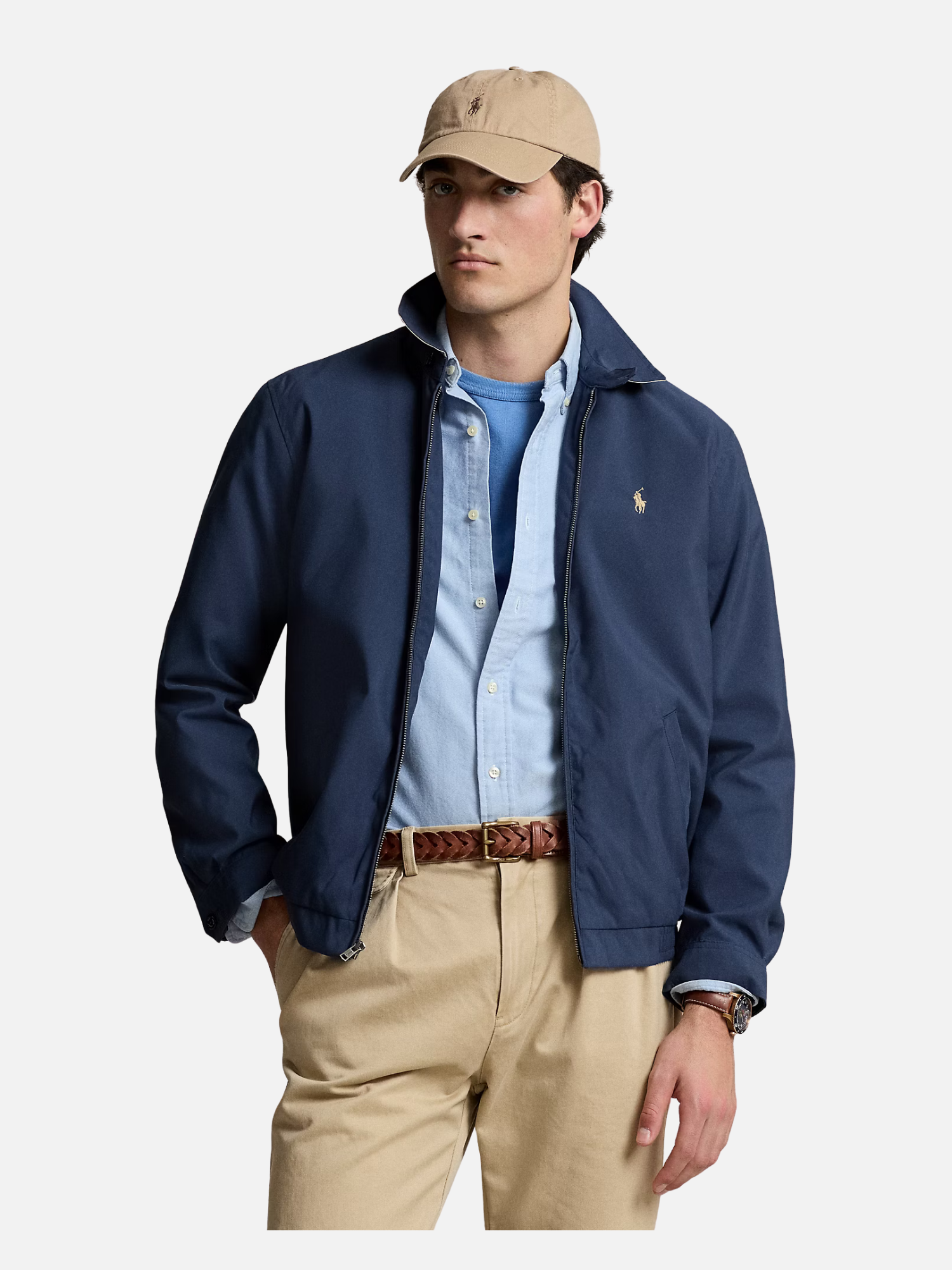 The Beaton Quilted Jacket Navy The Beaton Car Coat Green | Fragment Clothing - View 3