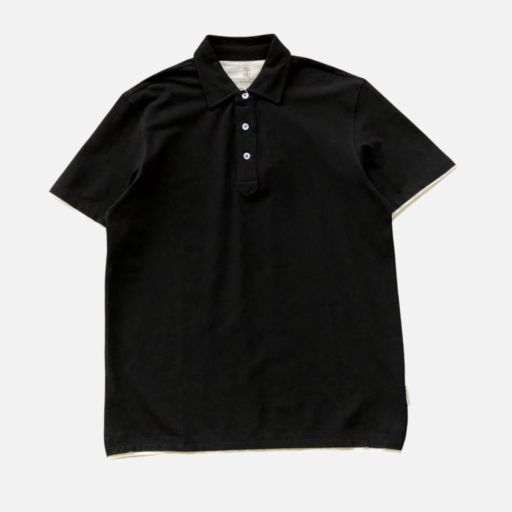 Brunello Cucinelli Short-Sleeve Tipped Cotton Polo – Black Brunello Cucinelli Short-Sleeve Tipped Cotton Polo – Black | Fragment Clothing
