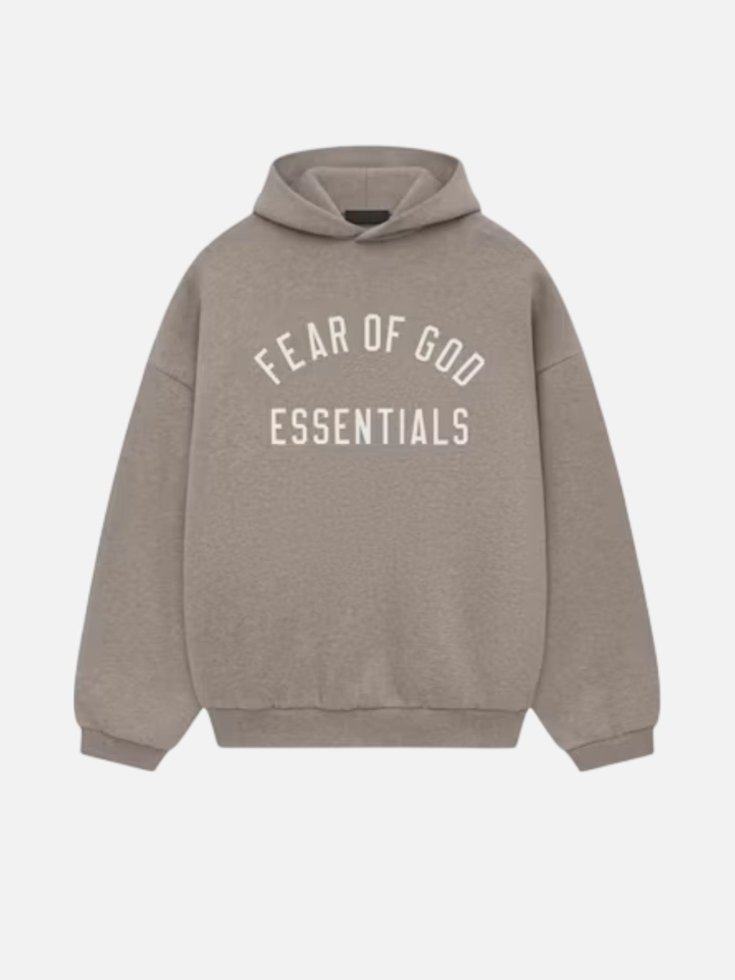 Fear of God Essentials Taupe Arched Logo Hoodie Fear of God Essentials Taupe Arched Logo Hoodie | Fragment Clothing Streetwear
