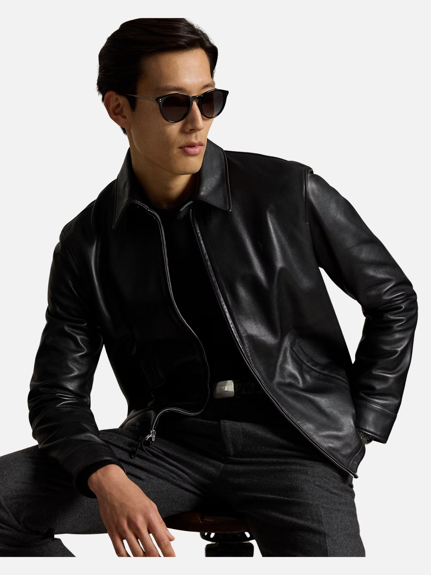 The Bayville Leather Jacket Black The Bayville Leather Jacket Black (Copy) | Fragment Clothing