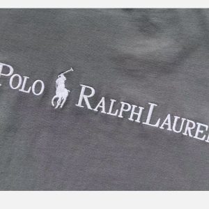 Polo Ralph Lauren Small Pony Crewneck T-Shirt - Grey | Fragment Clothing - View 2