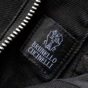 Brunello Cucinelli Men's Black Straight-Leg Denim Jeans | Fragment Clothing - View 2