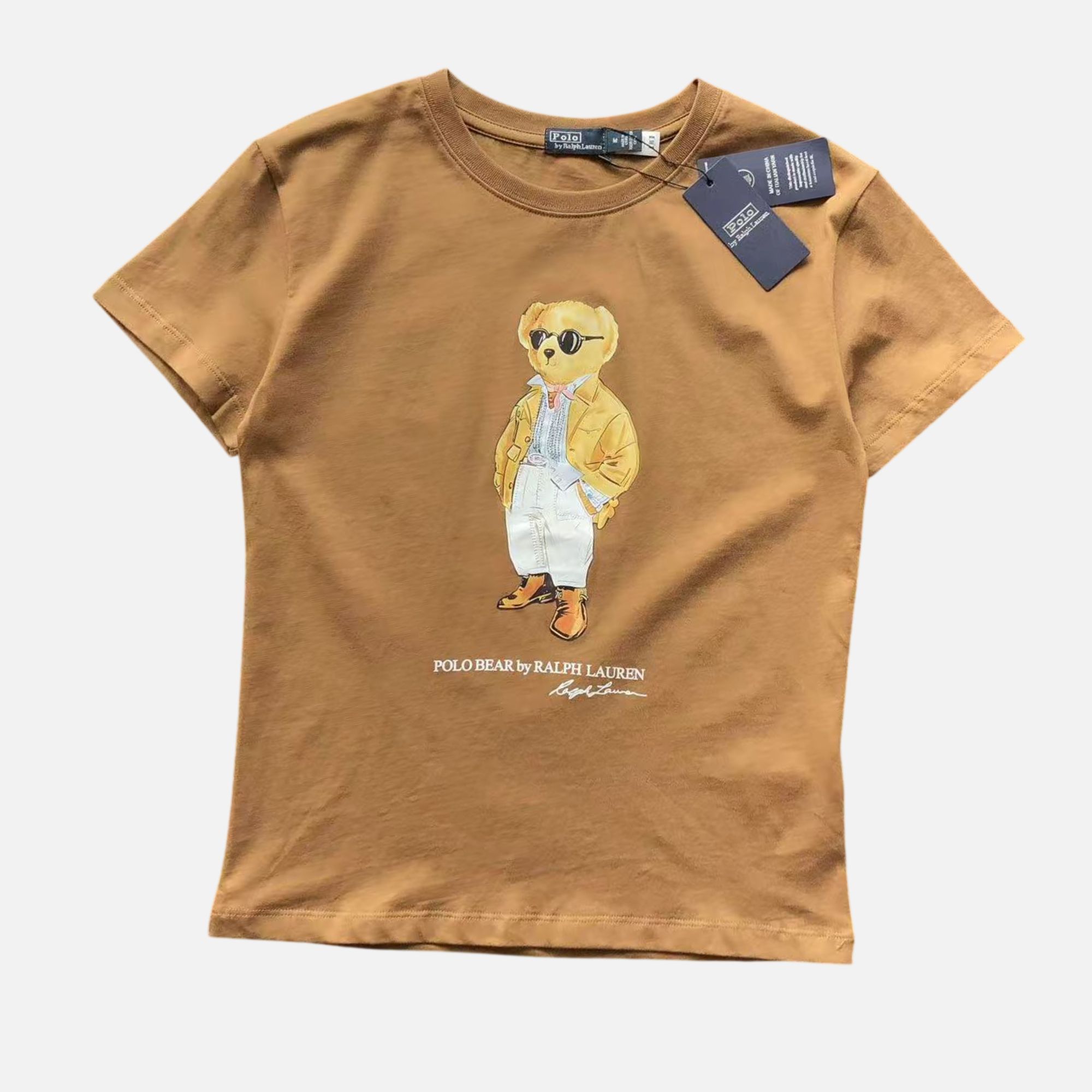 Polo Ralph Lauren Yellow Jacket Polo Bear Crewneck Tee – Brown Polo Ralph Lauren Yellow Jacket Polo Bear Crewneck Tee – Brown | Fragment Clothing