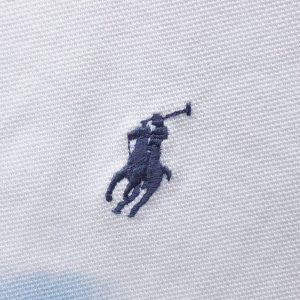 Polo Ralph Lauren Graphic Polo Match Shirt – White | Fragment Clothing - View 2