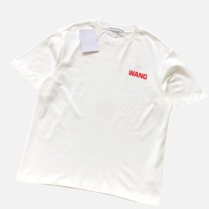 Alexander Wang Small Red Block Logo Crewneck Tee | Fragment Clothing