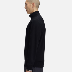 Half Zip Sweatshirt Black | Fragment Clothing - View 2