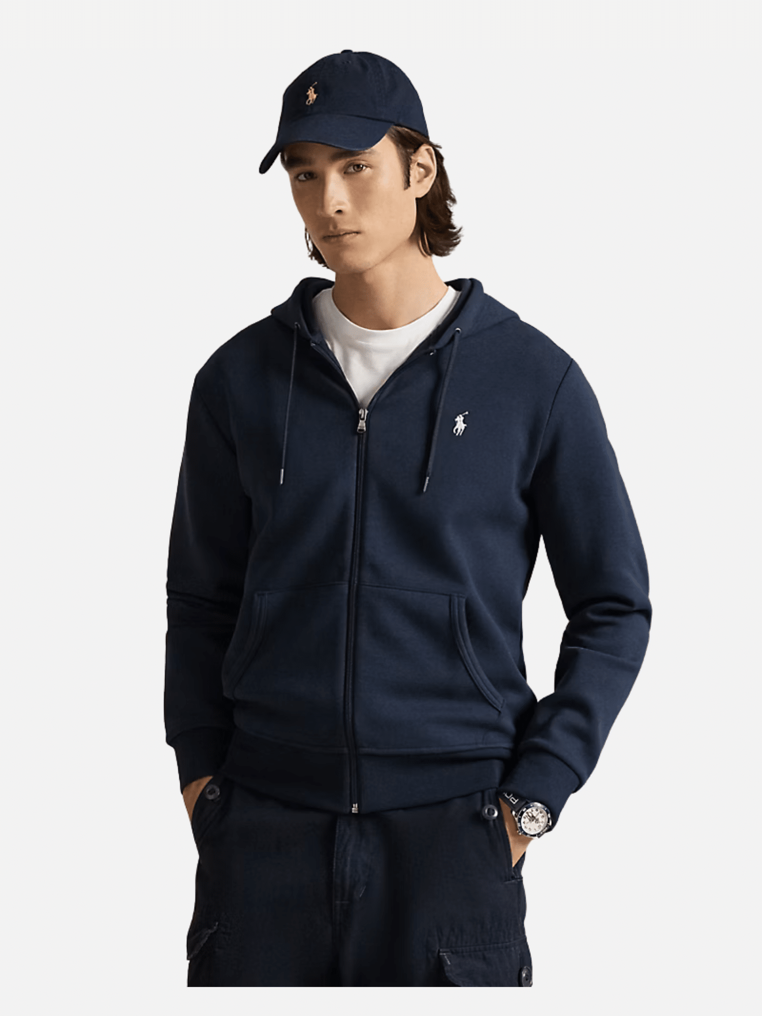 Double-Knit Full-Zip Hoodie Navy Double-Knit Full-Zip Hoodie Navy (Copy) | Fragment Clothing