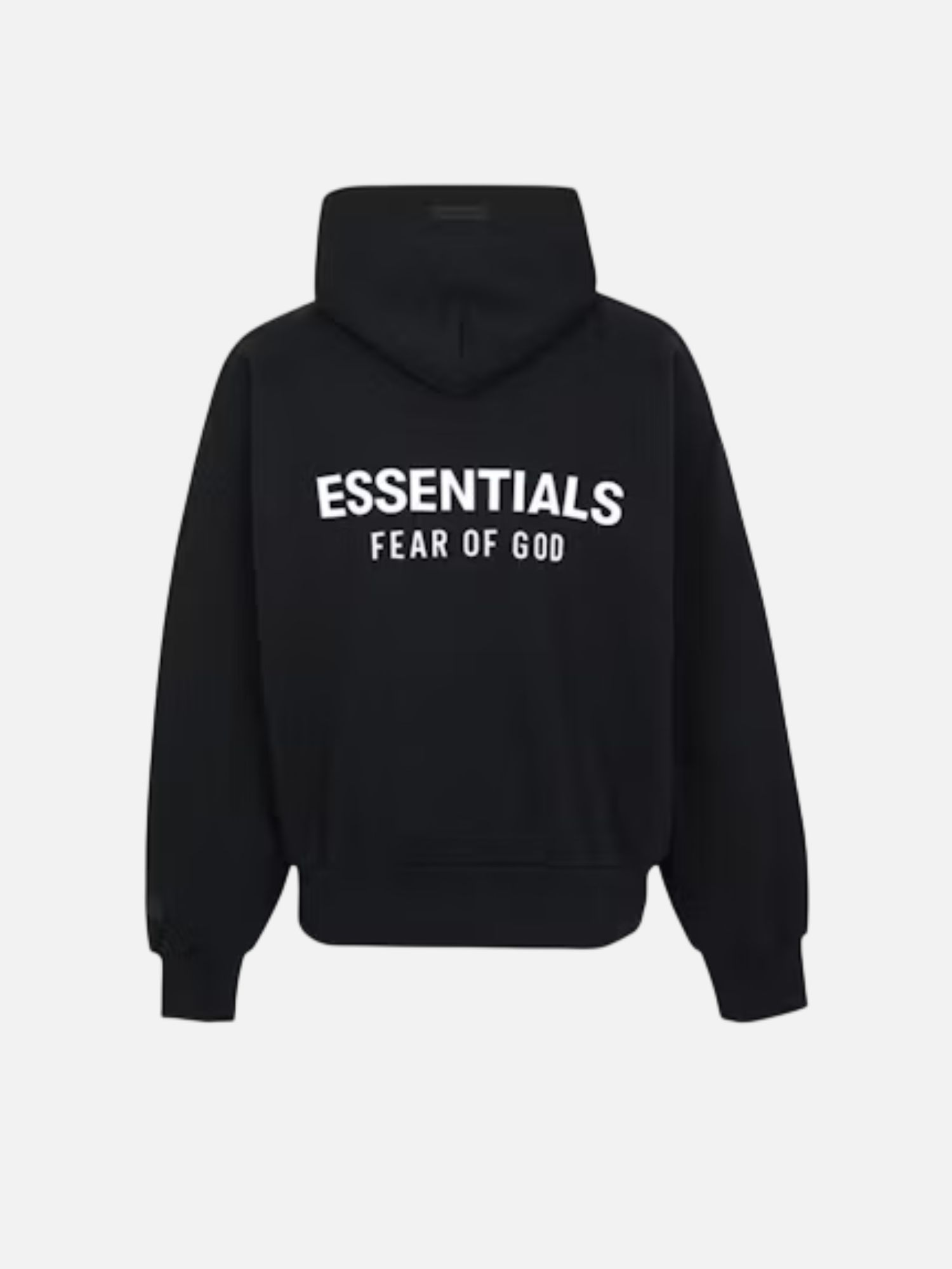 Fear of God Essentials Back Logo Hoodie Black Fear of God Essentials Back Logo Hoodie Black | Fragment Clothing Streetwear