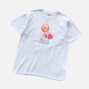 Supreme Remember Dog Graphic Quote White Tee | Fragment Clothing