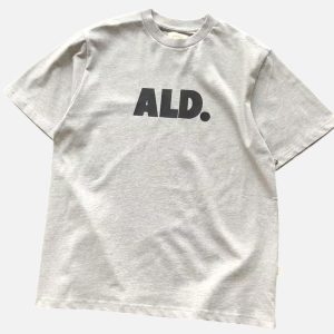 Aimé Leon Dore Grey ALD Logo T-Shirt | Fragment Clothing