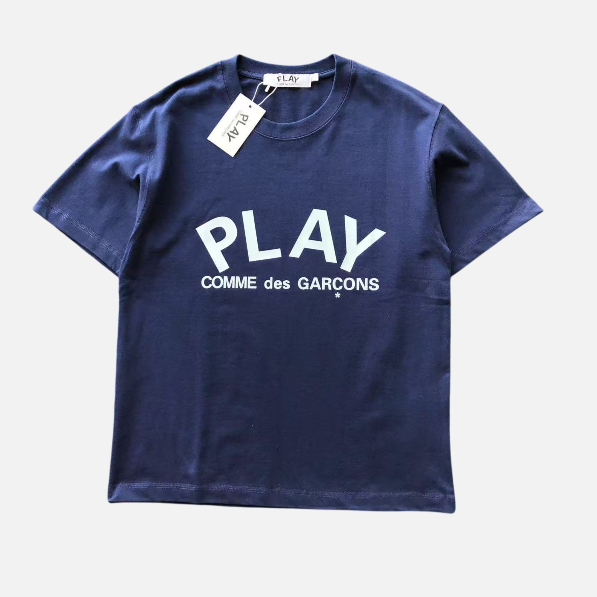 CDG PLAY Big Front Logo T-Shirt - Navy Blue CDG PLAY Big Front Logo T-Shirt - Navy Blue | Fragment Clothing
