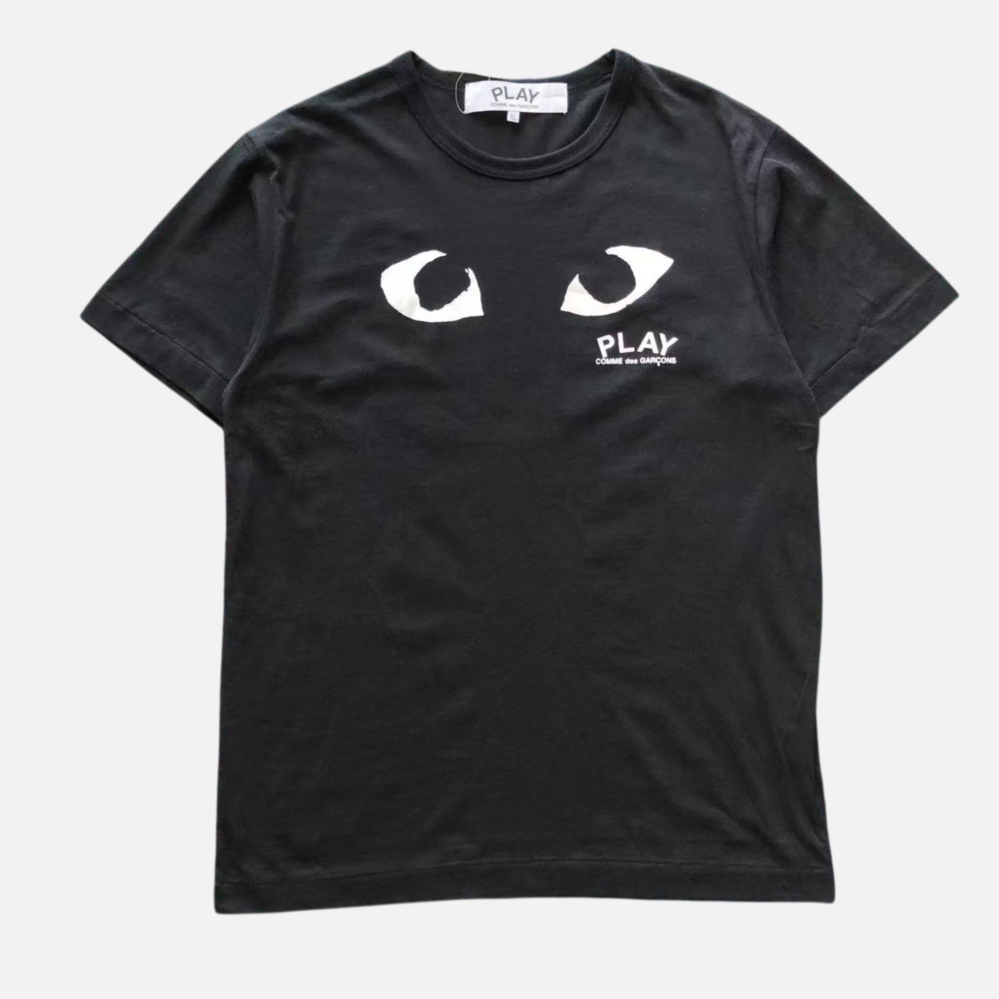 Comme des Garçons PLAY Heart Eyes Tee – Black AUTO-DRAFT | Fragment Clothing