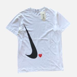 CDG PLAY x Nike Swoosh Tee – White | Fragment Clothing Streetwear