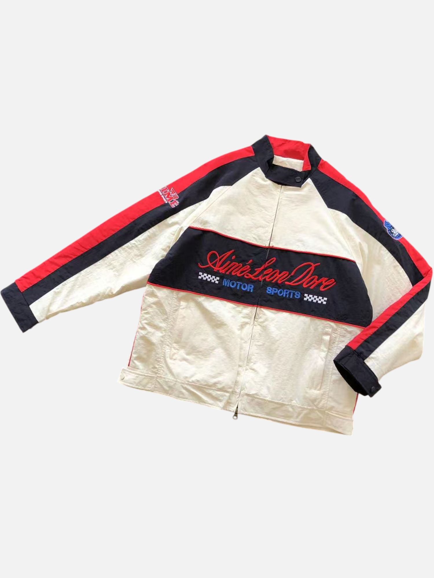 Aimé Leon Dore Script Logo Colorblock Biker Windbreaker Jacket Aimé Leon Dore Script Logo Colorblock Biker Windbreaker Jacket | Fragment Clothing