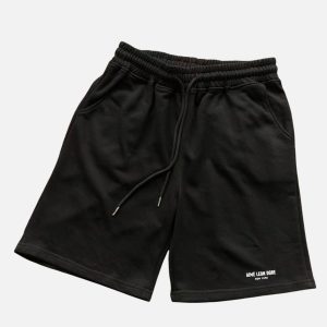 Aimé Leon Dore Black Uniform Logo Shorts | Fragment Clothing