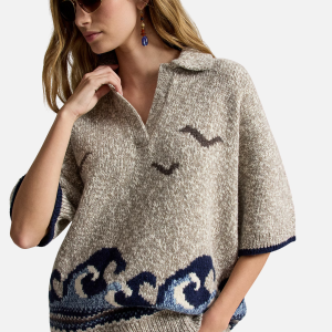 Wave-Motif Wool-Blend Jumper Grey | Fragment Clothing