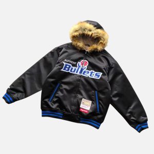 Supreme Mitchell & Ness Hardwood Classics Bullets Parka Jacket | Fragment Clothing