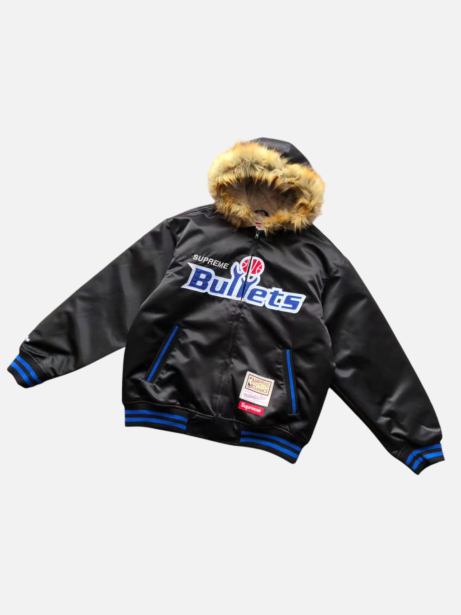 Supreme Mitchell & Ness Hardwood Classics Bullets Parka Jacket Supreme Mitchell & Ness Hardwood Classics Bullets Parka Jacket | Fragment Clothing