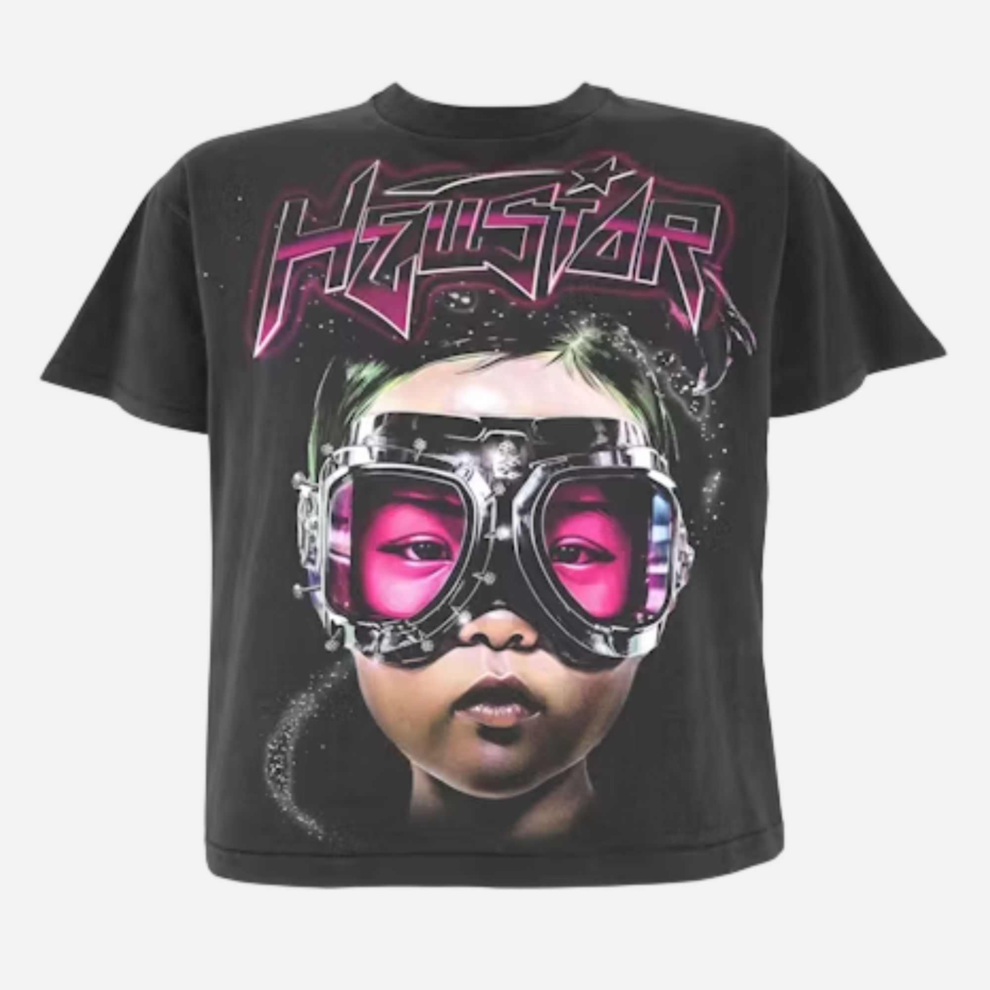 Hellstar Studios Futuristic Goggles T-Shirt – Black Hellstar Studios Futuristic Goggles T-Shirt – Black | Fragment Clothing Streetwear