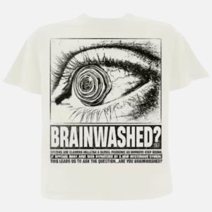 Hellstar White Brainwashed Eye Graphic Heavyweight T-Shirt | Fragment Clothing Streetwear
