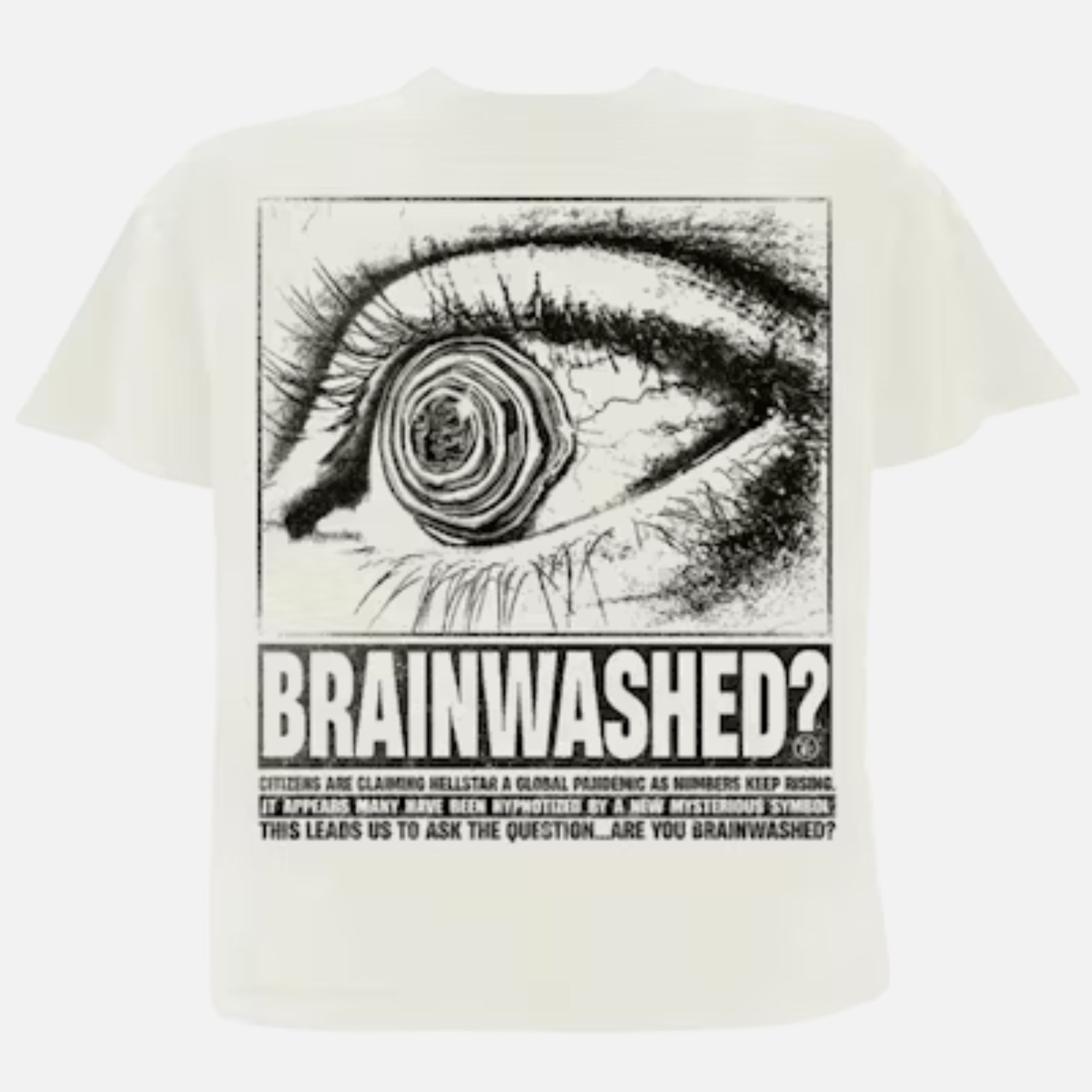 Hellstar White Brainwashed Eye Graphic Heavyweight T-Shirt Hellstar White Brainwashed Eye Graphic Heavyweight T-Shirt | Fragment Clothing Streetwear