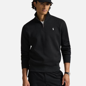Double-Knit Quarter-Zip Pullover Jet Black (Copy) | Fragment Clothing
