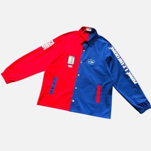 Aimé Leon Dore Red & Blue Split Marina 1986 Jacket | Fragment Clothing