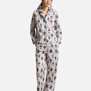 Polo Bear Cotton Sateen Pajama Set Grey (Copy) | Fragment Clothing