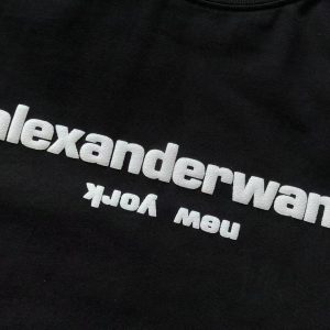 Alexander Wang Mirrored New York Logo Print Crewneck Tee | Fragment Clothing - View 2