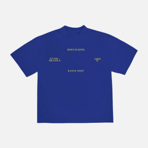 Kanye West Jesus Is King Vinyl I T-shirt Blue (Copy) | Fragment Clothing