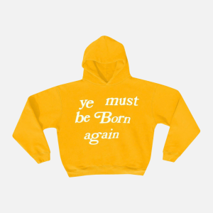 Cactus Plant Flea Market Born Again Hooded Sweatshirt Yellow (Copy) | Fragment Clothing
