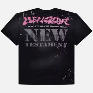 Hellstar Vintage Wash Portrait Print Tee – Black | Fragment Clothing Streetwear - View 2