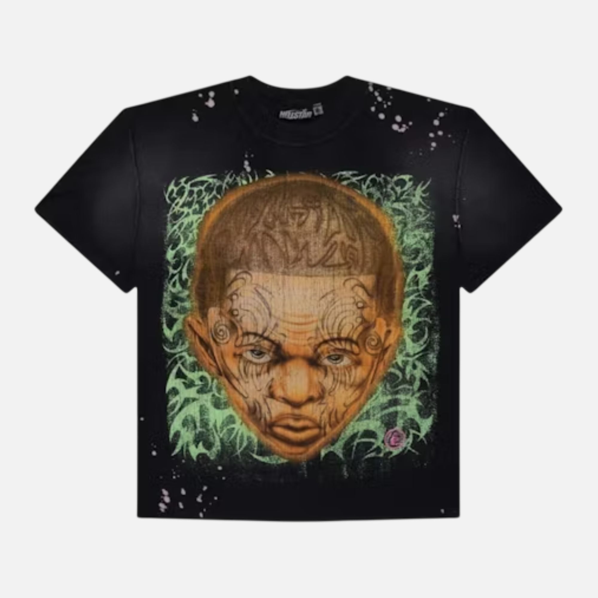 Hellstar Vintage Wash Portrait Print Tee – Black Hellstar Vintage Wash Portrait Print Tee – Black | Fragment Clothing Streetwear