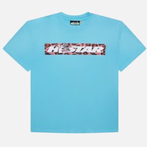 Hellstar Flame Box Logo Graphic Oversized T-Shirt | Fragment Clothing Streetwear