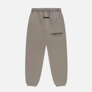 Fear of God Essentials Logo Sweatpants Taupe | Fragment Clothing Streetwear