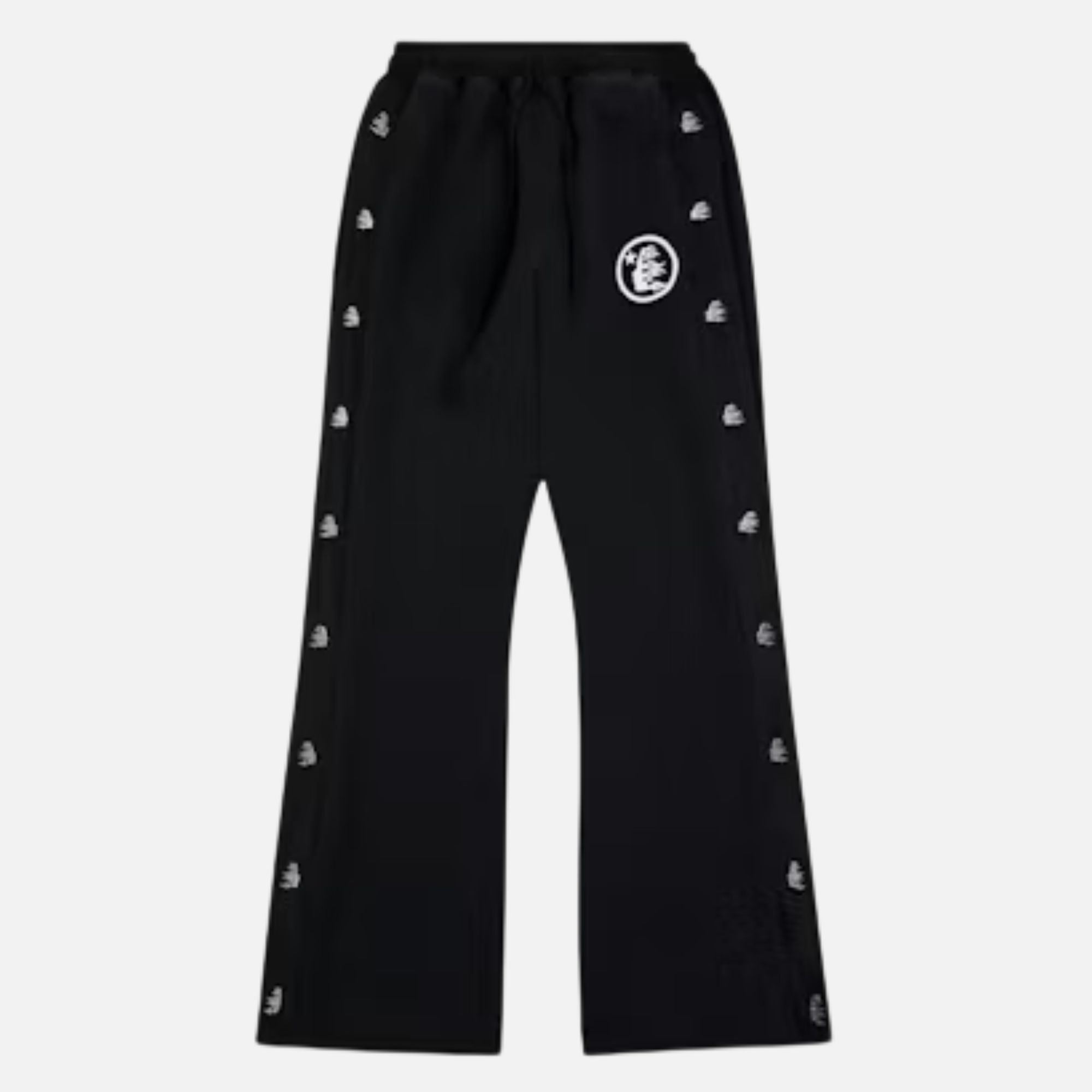 Untitled design Hellstar Circle Logo Flare Pants - Black | Fragment Clothing Streetwear